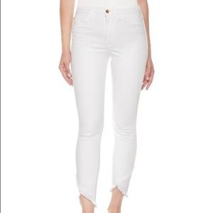 Joe’s Jeans - High Waist Frayed Bottom White Jeans